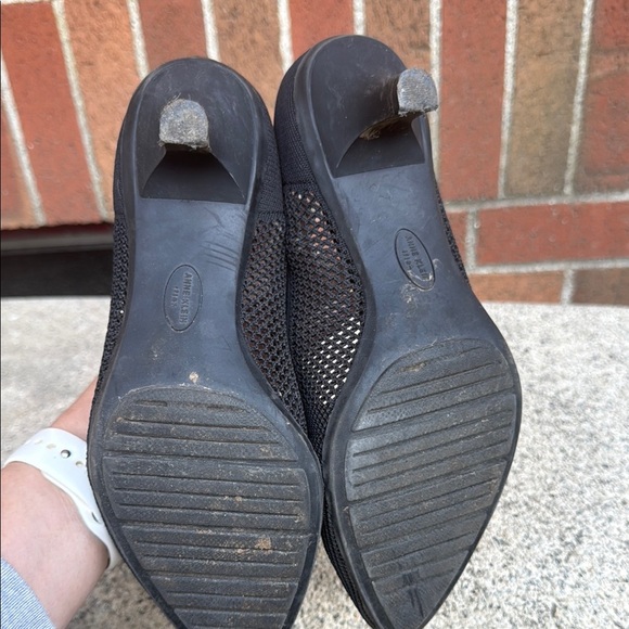 New Anne Klein iFlex Reva Women's Black Mesh Kitten Heel Pump - Picture 4 of 6